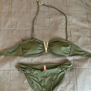 Victoria's Secret Olive Bikini Set